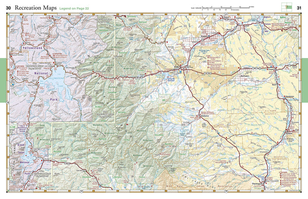Greater Yellowstone & Grand Teton Recreation Atlas & Guide - Wide World Maps & MORE!