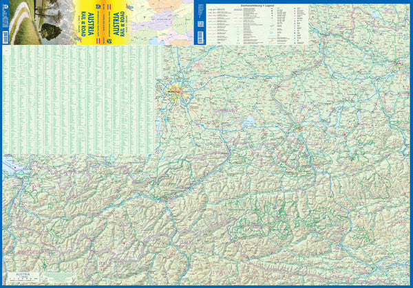Austria Travel Reference Map 1:380K Waterproof - Wide World Maps & MORE!