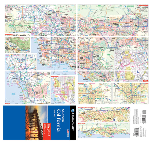 Rand McNally Easy To Fold: Southern California Laminated Map [Map] Rand McNally - Wide World Maps & MORE!