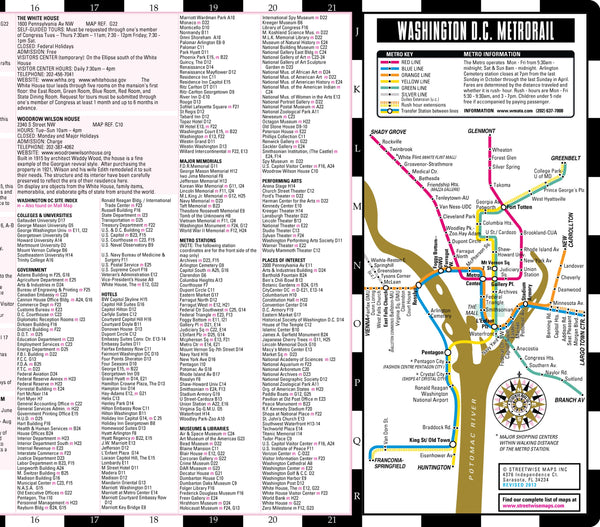 New Artwise Washington, DC, Laminated Museum Map (Streetwise Maps) - Wide World Maps & MORE! - Book - StreetWise - Wide World Maps & MORE!