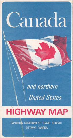 1969 Canada and Northern United States Highway Map (Fold-out Map) - Wide World Maps & MORE! - Single Detail Page Misc - Canadian Govt Travel Bureau - Wide World Maps & MORE!