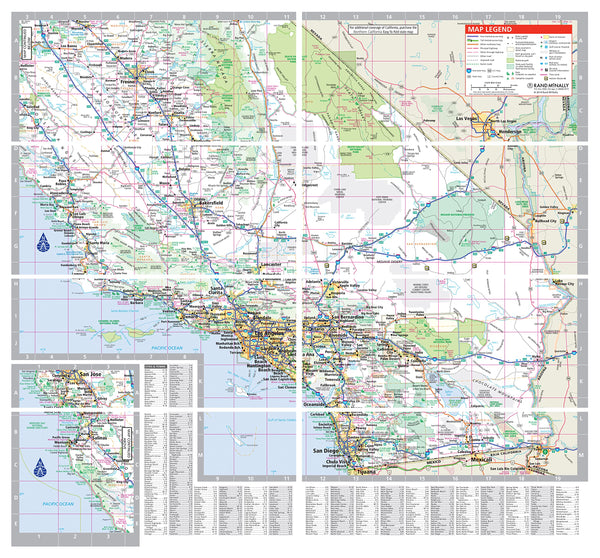 Rand McNally Easy To Fold: Southern California Laminated Map [Map] Rand McNally - Wide World Maps & MORE!