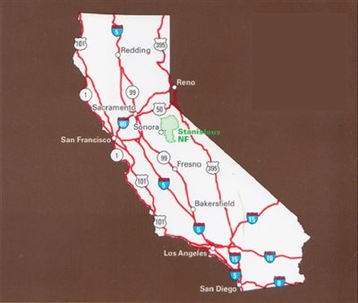 Stanislaus National Forest, California - Wide World Maps & MORE! - Map - United States Department of Agriculture - Wide World Maps & MORE!