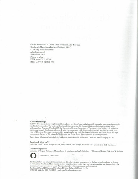 Greater Yellowstone & Grand Teton Recreation Atlas & Guide - Wide World Maps & MORE!