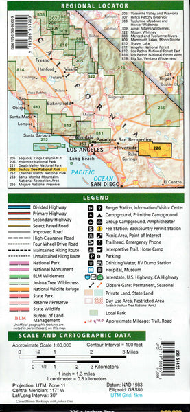 Joshua Tree National Park (National Geographic Trails Illustrated Map, 226) - Wide World Maps & MORE!