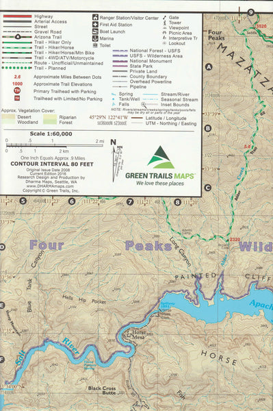 Superstition Wilderness, AZ No. 2829S (Green Trails Maps) - Wide World Maps & MORE!
