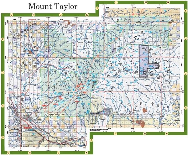 Map: Cibola National Forest, Mt. Taylor District - Wide World Maps & MORE! - Map - United States Department of Agriculture - Wide World Maps & MORE!