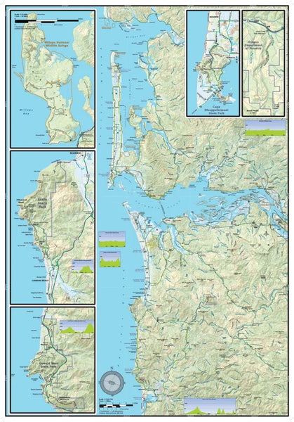 NW Coast Trail Map & Guide, Oregon and Washington - Wide World Maps & MORE!