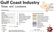 Gulf Coast Industrial Map - Texas & Louisiana (HUGE 7'×5' Wall Map) - Wide World Maps & MORE!