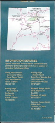 Ashley National Forest - Roosevelt & Duchesne Ranger Districts Map - Wide World Maps & MORE! - Map - United States Department of Agriculture - Wide World Maps & MORE!