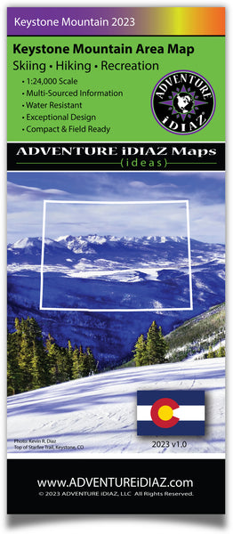Keystone Colorado Ski Trail & Topographic Map - Wide World Maps & MORE!