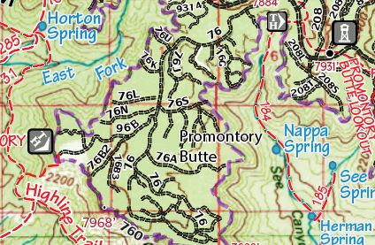 Mogollon Rim Country (Arizona) Topographic Wall Map Poster - Wide World Maps & MORE!