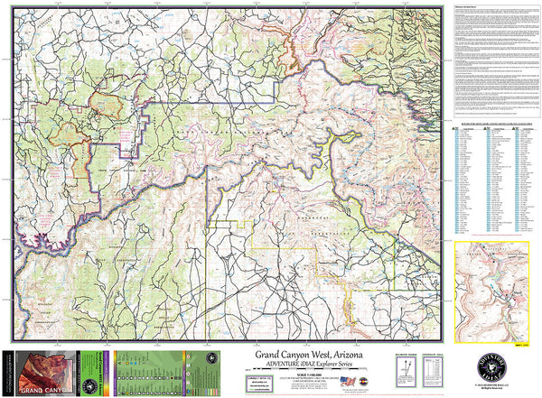 Grand Canyon West Recreation Map - Wide World Maps & MORE!