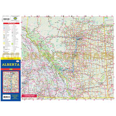 Road Map Alberta, Canada - Wide World Maps & MORE! - Map - G.M. Johnson Maps - Wide World Maps & MORE!