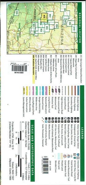 Bradshaw Mountains [Prescott National Forest] (National Geographic Trails Illustrated Map) - Wide World Maps & MORE! - Map - National Geographic Maps - Wide World Maps & MORE!
