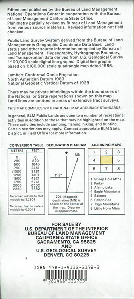 Blythe Surface Management Status 1:100,000-Scale Topographic Map - Wide World Maps & MORE! - Map - United States Department of the Interior - Wide World Maps & MORE!