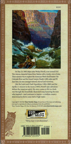 John Wesley Powell's 1869 Colorado River Exploring Expedition: Illustrated Map & Adventure Anthology - Wide World Maps & MORE! - Map - Time Traveler Maps - Wide World Maps & MORE!