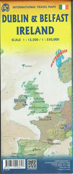Ireland, with Dublin and Belfast, Travel Reference Map, Waterproof - Wide World Maps & MORE!