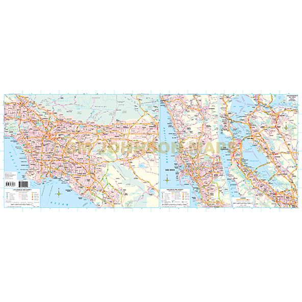 California Road Map, California (Quick Access) - Wide World Maps & MORE! - Map - GM Johnson - Wide World Maps & MORE!