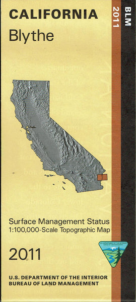 Blythe Surface Management Status 1:100,000-Scale Topographic Map - Wide World Maps & MORE! - Map - United States Department of the Interior - Wide World Maps & MORE!