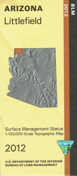 Littlefield Surface Management Status 1:100,000-Scale Topographic Map - Wide World Maps & MORE! - Map - United States Department of the Interior - Wide World Maps & MORE!