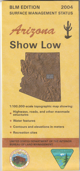 Show Low, Arizona Surface Management Status - Wide World Maps & MORE!