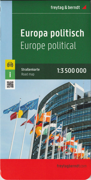 Europe Map (English, French, Italian, and German Edition) - Wide World Maps & MORE!