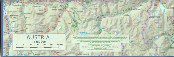 Austria Travel Reference Map 1:380K Waterproof - Wide World Maps & MORE!